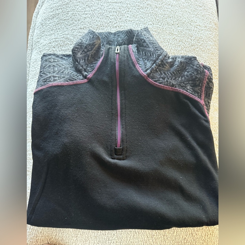 Smartwool Black and Gray Patterned Sweater - Picture 2 of 3